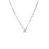 Petite Letter Necklace - Sterling Silver