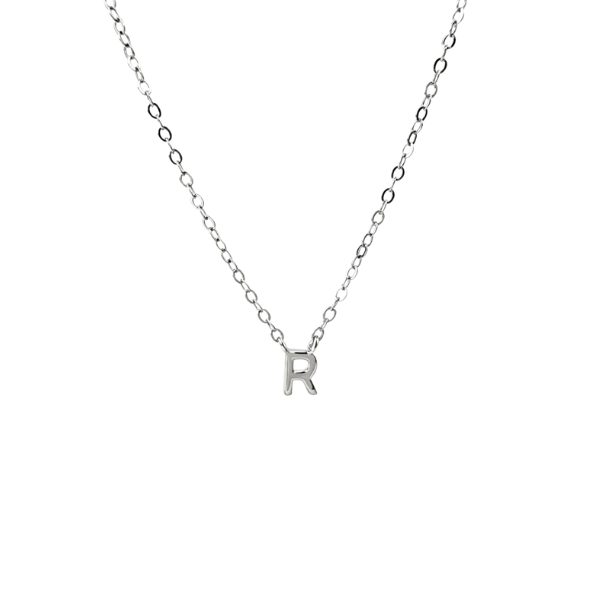 Petite Letter Necklace - Sterling Silver