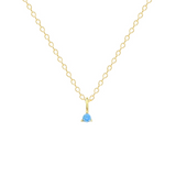 Petite Birthstone Charm - 14K Gold Plated