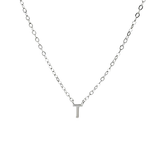 Petite Letter Necklace - Sterling Silver