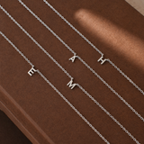 Petite Letter Necklace - Sterling Silver
