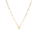 Petite Letter Necklace - 14K Gold Vermeil