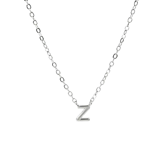 Petite Letter Necklace - Sterling Silver