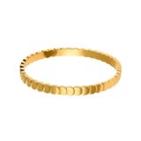 Crescent Bangle - 14K Gold Stainless Steel