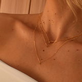 Petite Letter Necklace - 14K Gold Vermeil