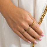 Katie Ring - 18K Gold Plated Stainless Steel