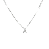 Petite Letter Necklace - Sterling Silver