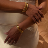 Dotti Bangle - 14K Stainless Steel