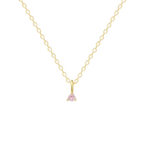 Petite Birthstone Charm - 14K Gold Plated