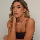 Petite Tennis Necklace - 14K  Gold Vermeil
