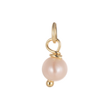 Petite Pearl Charm - 14K Gold Plated