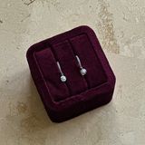 Annabelle Pearl Hoops - Sterling Silver