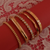 Dotti Bangle - 14K Stainless Steel