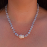 Tide Blue Necklace - 18K Gold Stainless Steel