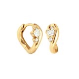 Valentine Hoops - 14K Gold Plated
