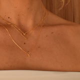 Petite Letter Necklace - 14K Gold Vermeil