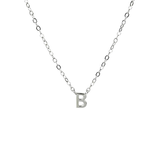 Petite Letter Necklace - Sterling Silver
