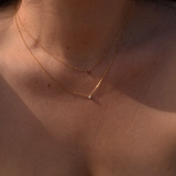 Petite Letter Necklace - 14K Gold Vermeil