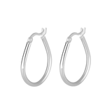 Tina Hoops - Sterling Silver