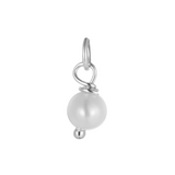 Petite Pearl Charm - Sterling Silver
