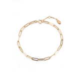 Paperclip Bracelet - 14K Gold PVD Plated