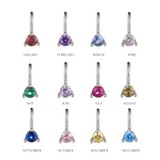 Petite Birthstone Charms - Sterling Silver
