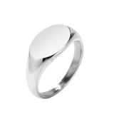 Oval Signet Ring - Stainless Steel