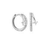 Saki Hoops - Sterling Silver