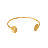 Scallop Cuff - 18K Gold Plated Stainless Steel