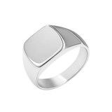 Square Signet Ring - Stainless Steel