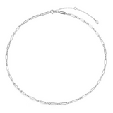 Deco Link Necklace - Sterling Silver