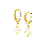 Initial Hoops - 14K Gold Plated