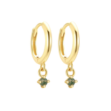 Olive Hoops - 14K Gold Plated