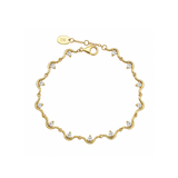 Wave Bracelet - 14K Gold Vermeil