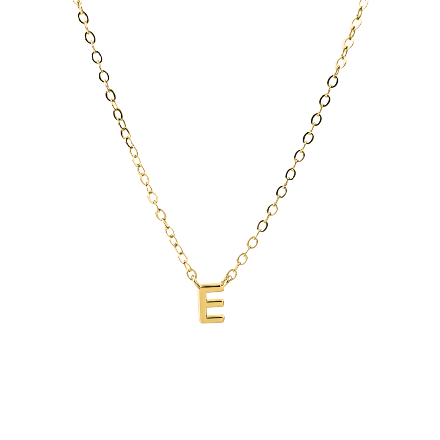 Petite Letter Necklace - 14K Gold Vermeil