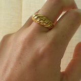 Croissant Ring - 18K Gold Plated