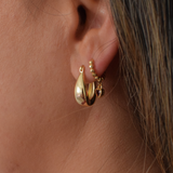Tessa Hoops - 14K Gold Plated