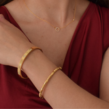 Bobble Bangle - 18K Gold Plated Stainless Steel