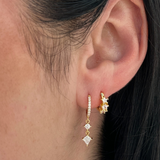 Stargaze Huggies - 14K Gold Plated