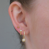 Natalie Mini Huggies - 14K Gold Plated