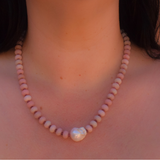 Tide Pink Necklace - 18K Gold Stainless Steel
