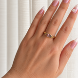 Pink Vanessa Ring - 18K Gold Plated Stainless Steel