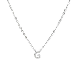 Petite Letter Necklace - Sterling Silver