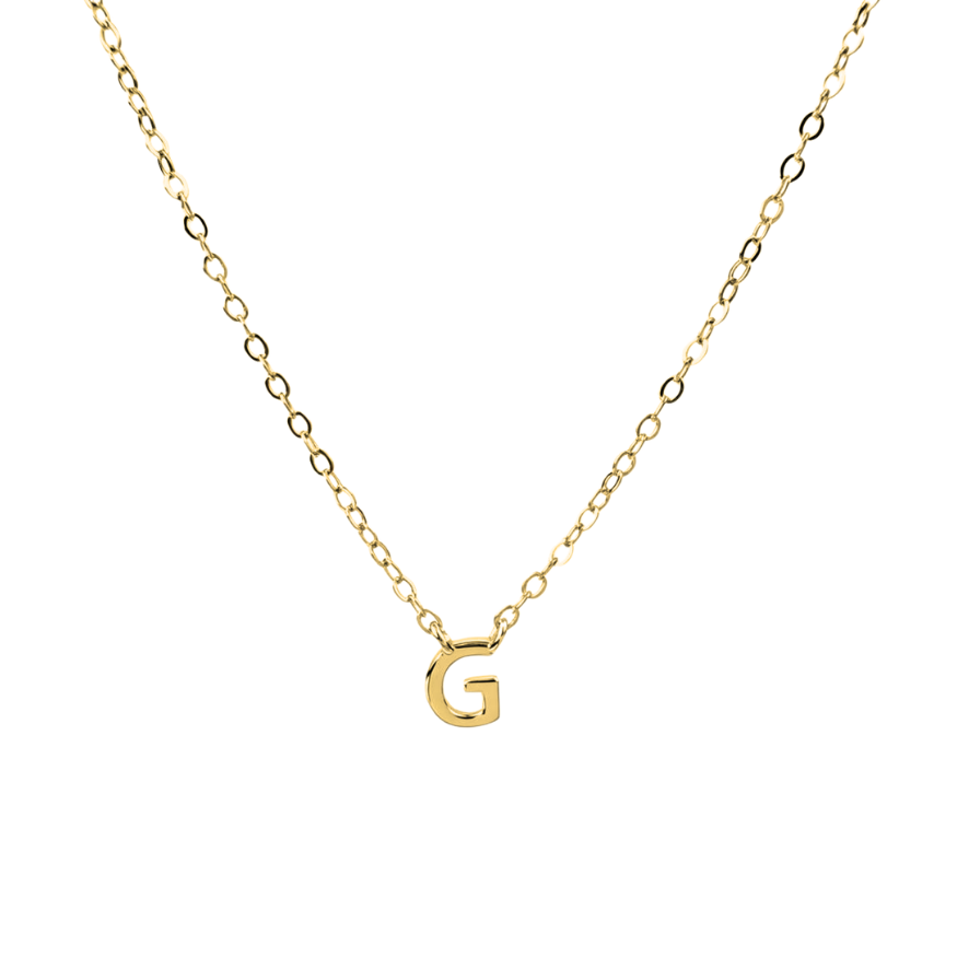 Petite Letter Necklace - 14K Gold Vermeil