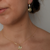 Ariel Pearl & Shell Earrings - 14K Gold Plated