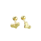 Heart Studs - 14K Gold Plated