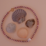 Tide Pink Necklace - 18K Gold Stainless Steel