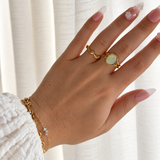 Ripple Ring - 18K Gold Plated Stainless Steel