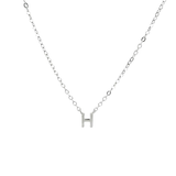 Petite Letter Necklace - Sterling Silver