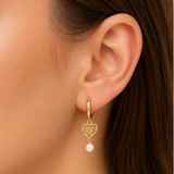 Love Note Hoops - 14K Gold Plated